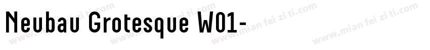 Neubau Grotesque W01字体转换